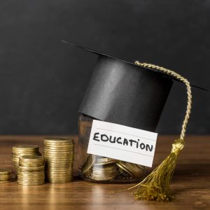 Conceptueel afbeelding van financiële groei en educatieve ontwikkeling voor lage rente op je studieschuld strategie