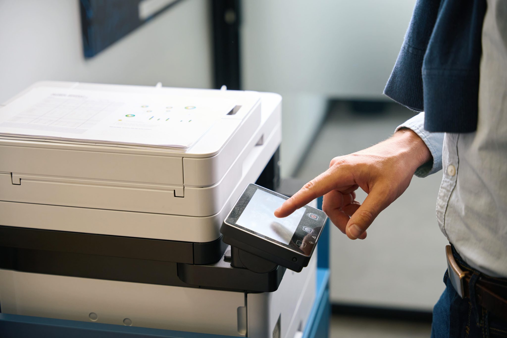 Moderne printer als onderdeel van Managed Print Service voor optimalisering van printactiviteiten in bedrijven
