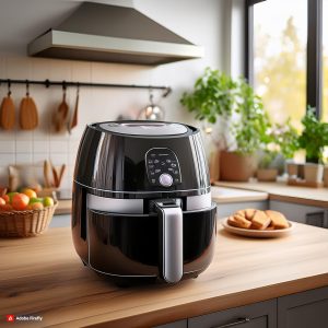Home Moderne airfryer in nette keuken voor snelste manier om gezond te koken